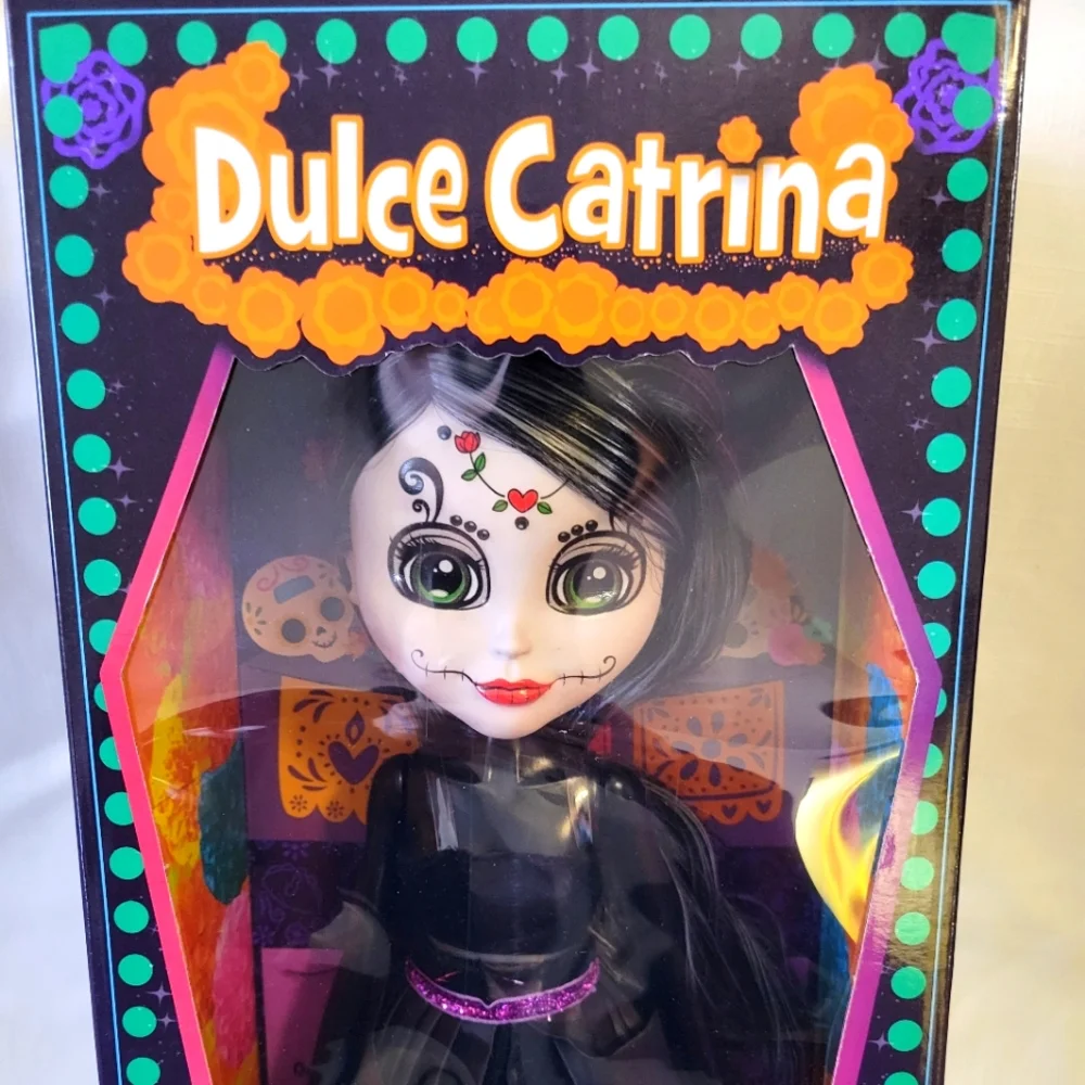 New Dulce Catrina Doll. Beautiful Dia De Los Muertos Doll in Cute Decorated Box
